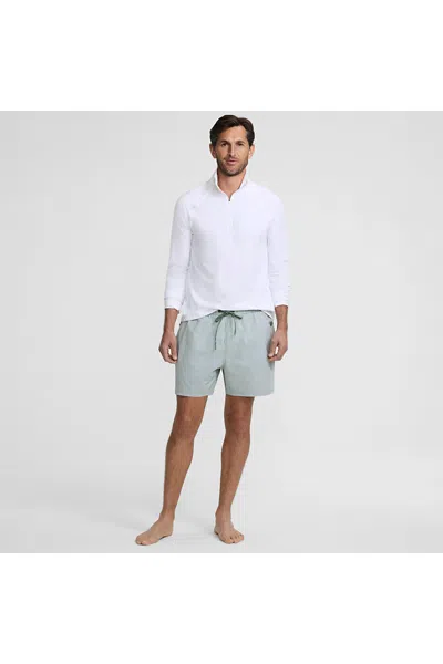 Lands' End Men's 7 Inch Volley Hydroliner Swim Trunks In Green