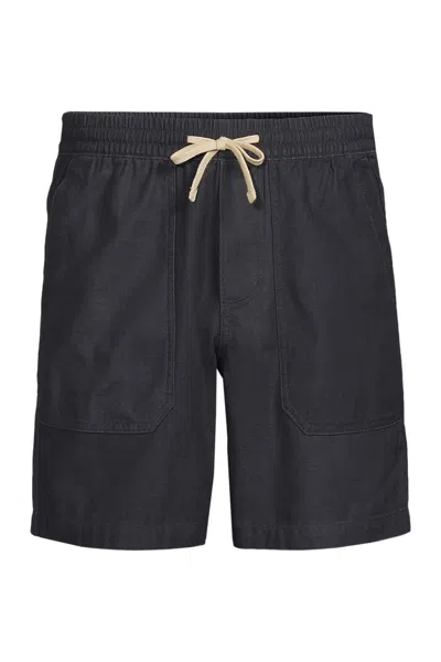 Lands' End Men's 7" Textured Twill Shorts In Black
