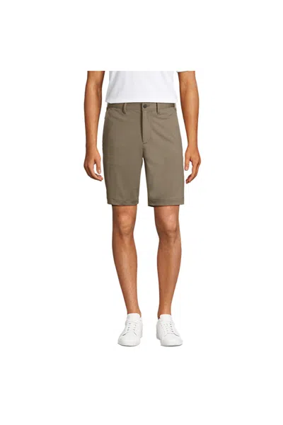 Lands' End Men's 9" Flex Golf Short In Brown