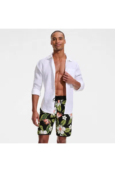 Lands' End Men's 9" Quick Dry Unlined Boardshorts In White