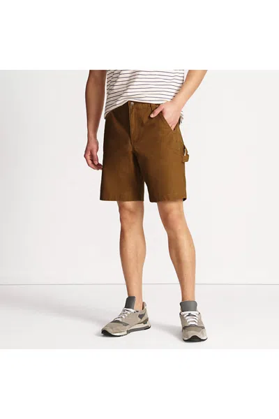 Lands' End Men's 9" Stretch Utility Carpenter Shorts In Brown