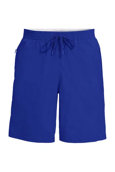 Lands' End Men's 9" Volley Hydroliner Swim Trunks In Blue