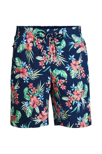 Lands' End Men's 9" Volley Swim Trunks In Blue