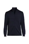 Lands' End Active Performance Full Zip Jacket In Blue