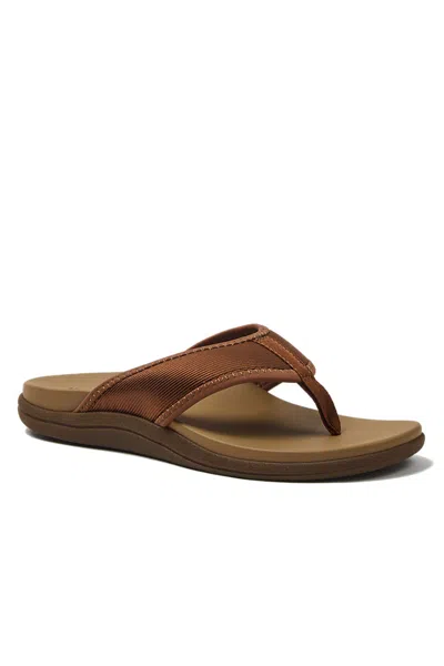 Lands' End Men's All Day Comfort Flip Flops In Brown