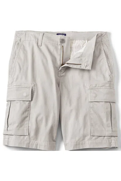 Lands' End Men's Big 10.5" Traditional Fit Stretch Knockabout Cargo Shorts In Neutral