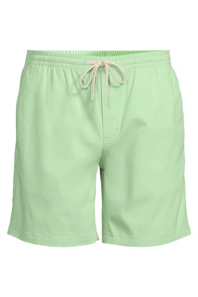 Lands' End Men's Big 7" Deck Shorts In Green