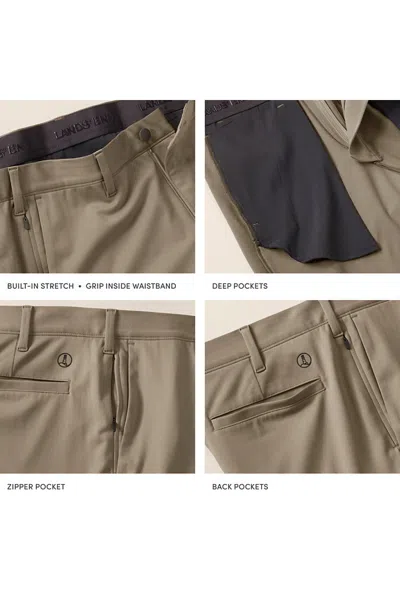 Lands' End Men's Big 9" Flex Golf Short In Brown