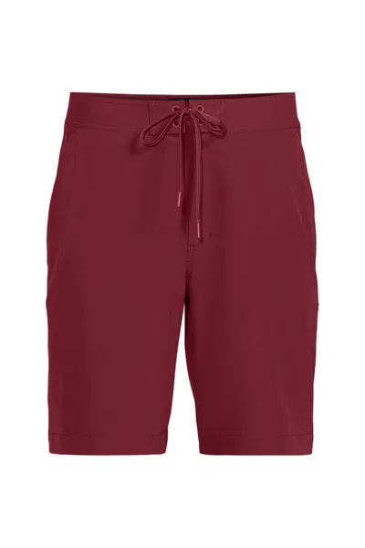 Lands' End Men's Big 9" Quick Dry Board Shorts In Brown