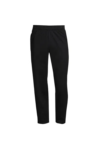 Lands' End Men's Big And Tall Jersey Knit Pant In Black