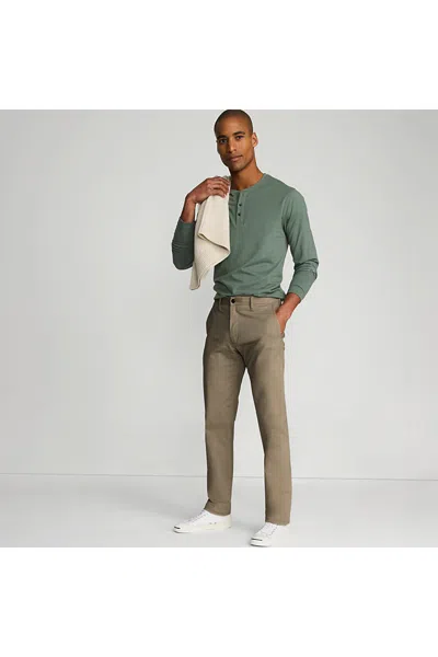 Lands' End Men's Big And Tall Knockabout Straight Fit Chino Pant In Tan