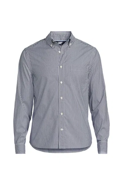 Lands' End Men's Big And Tall Long Sleeve Travel Kit Shirt In Multi