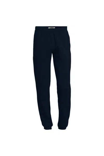 Lands' End Men's Big And Tall Serious Sweats Jogger Pant In Blue