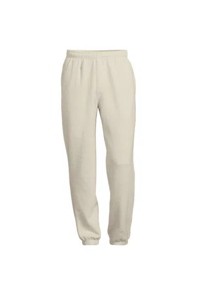 Lands' End Men's Big And Tall Serious Sweats Jogger Pant In White