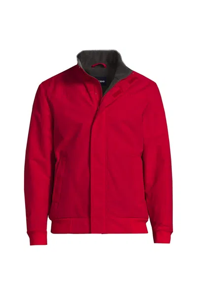 Lands' End Men's Big Classic Squall Jacket In Red
