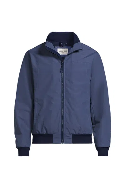 Lands' End Men's Big Classic Squall Waterproof Insulated Jacket In Blue