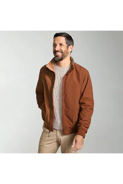 Lands' End Men's Big Classic Squall Waterproof Insulated Jacket In Brown