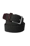 Lands' End Elastic Braid Belt In Green