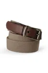 Lands' End Elastic Surcingle Belt In Brown