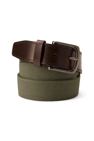 Lands' End Men's Big Elastic Surcingle Belt In Green
