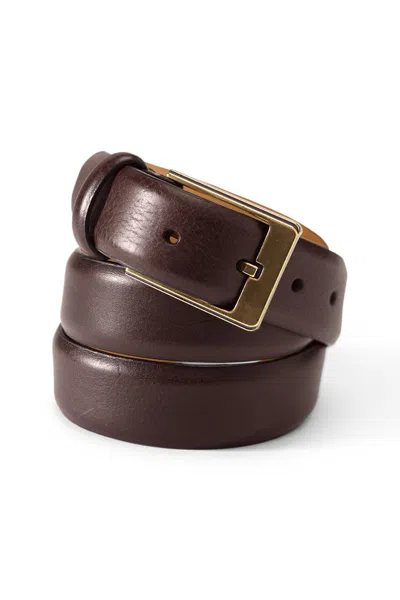 Lands' End Men's Big Feather Edge Dress Belt In Pink