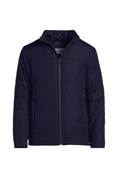 Lands' End Men's Big Insulated Jacket In Purple