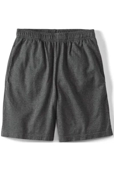 Lands' End Men's Big Jersey Knit Short In Gray