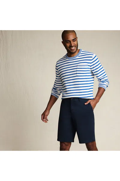 Lands' End Men's Big Knockabout 11" Chino Short In Blue
