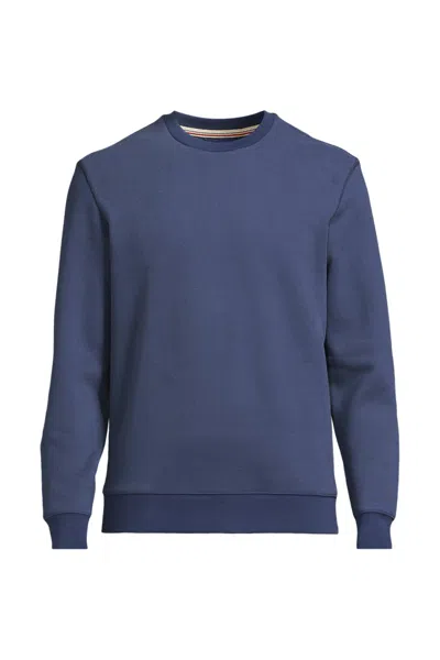 Lands' End Men's Big Long Sleeve Serious Sweats Crew Sweatshirt In Multi