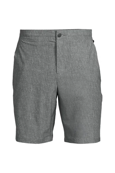 Lands' End Men's Big Shoreline 9" Swim Trunks In Gray
