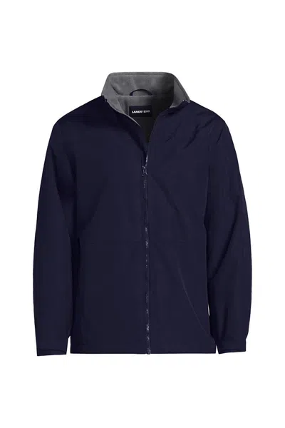 Lands' End Men's Big Sport Squall Jacket In Blue