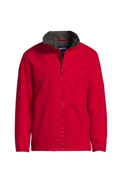 Lands' End Men's Big Sport Squall Jacket In Red