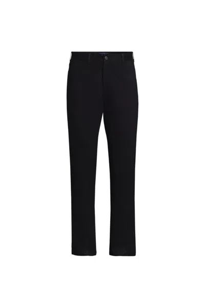 Lands' End Men's Big Straight Fit Travel Kit Chino Pants In Black