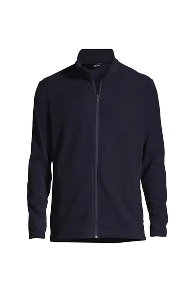 Lands' End Men's Big Thermacheck 100 Fleece Jacket In Blue