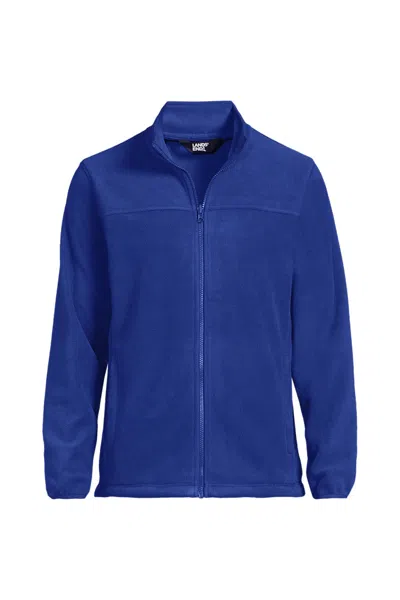 Lands' End Men's Big Thermacheck 200 Fleece Jacket In Blue