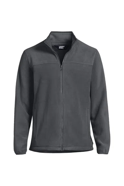 Lands' End Men's Big Thermacheck 200 Fleece Jacket In Gray