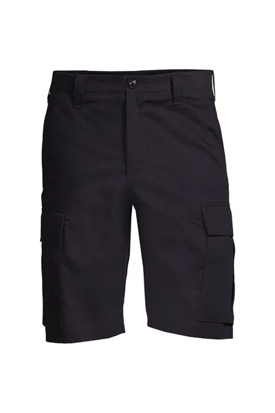 Lands' End Men's Big Traditional Fit Cargo Shorts In Blue