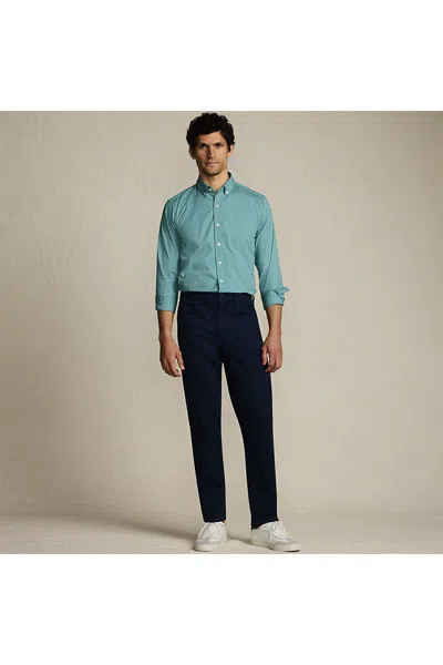 Lands' End Men's Big Travel Kit Traditional Fit 5 Pocket Pant In Blue