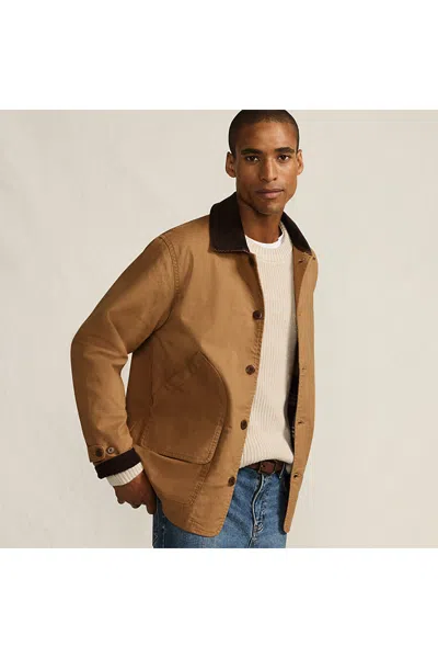 Lands' End Men's Canvas Barn Jacket In Brown