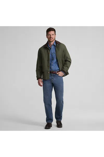 Lands' End Men's Canvas Barn Jacket In Black