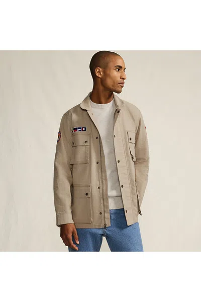 Lands' End Men's Canvas Field Jacket In Brown