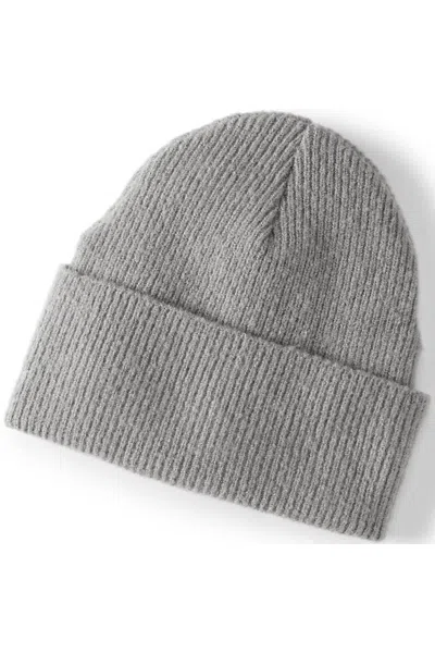 Lands' End Men's Cashtouch Beanie In Gray