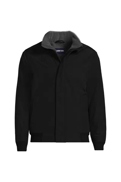 Lands' End Men's Classic Squall Jacket In Black