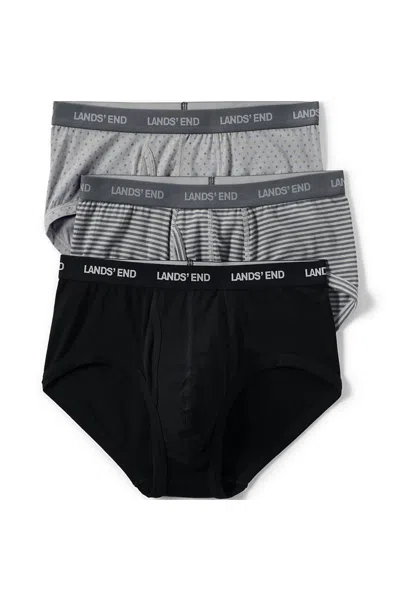 Lands' End Men's Comfort Knit Brief 3 Pack In Multi