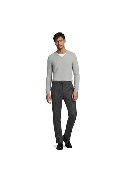 Lands' End Men's Traditional Fit Year'rounder Stretch Wool Dress Pants In Gray
