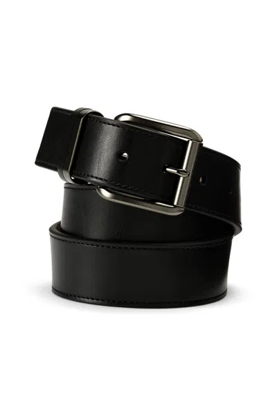 Lands' End Men's Double Keeper Belt In Black
