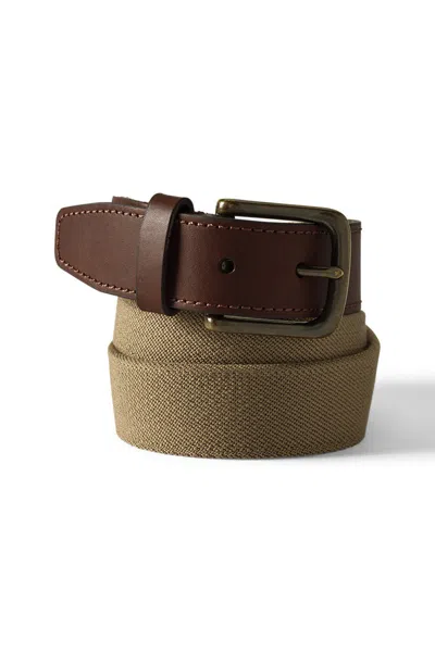 Lands' End Men's Elastic Surcingle Belt In Tan