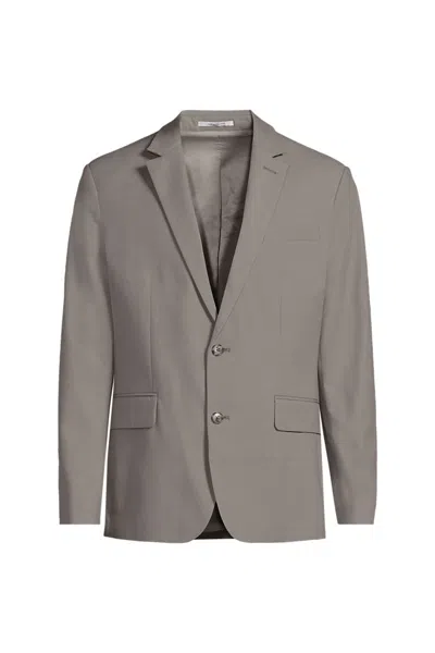 Lands' End Men's Essential Blazer In Gray