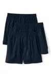 Lands' End Men's Essential Boxer 3 Pack In Blue