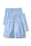 Lands' End Men's Essential Boxer 3 Pack In Blue